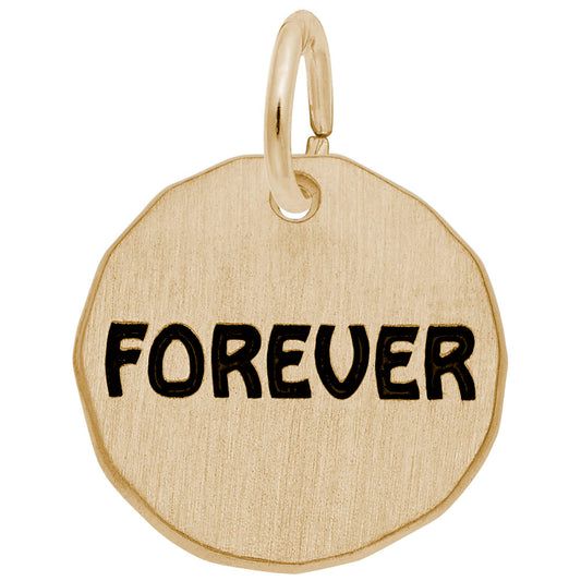 Forever Tag Charm - Elegant Personalized Symbolic Jewelry 1631