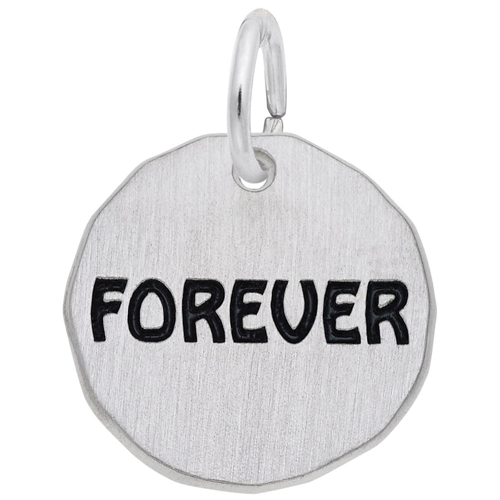 Forever Tag Charm - Elegant Personalized Symbolic Jewelry 1631