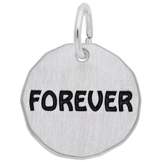 Forever Tag Charm - Elegant Personalized Symbolic Jewelry 1631