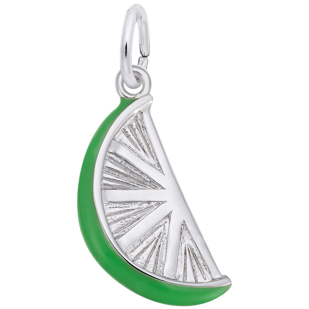Delightful Lime Slice Charm for Food Lovers - Rembrandt Charms 1644