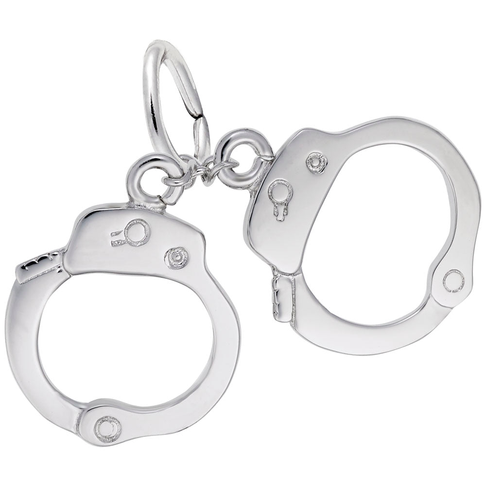 Handcuffs Charm for Law Enforcement & Police Enthusiasts 1646