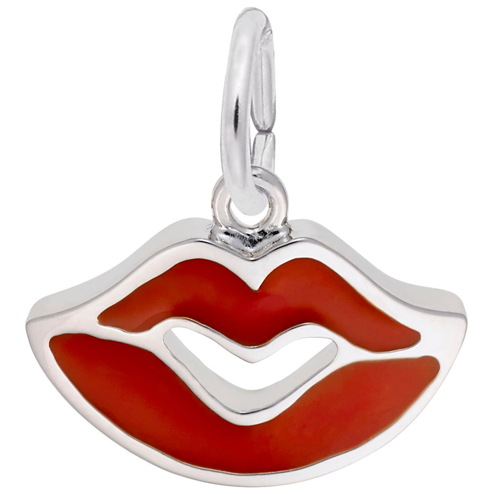 Joyful Red Lips Charm - Love Collection for Stylish Accessories 1647