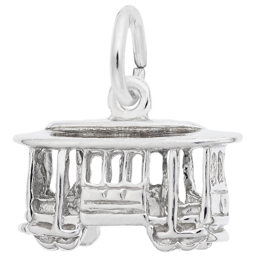 California Cable Car Trolley Charm - Travel Souvenir Jewelry 1654
