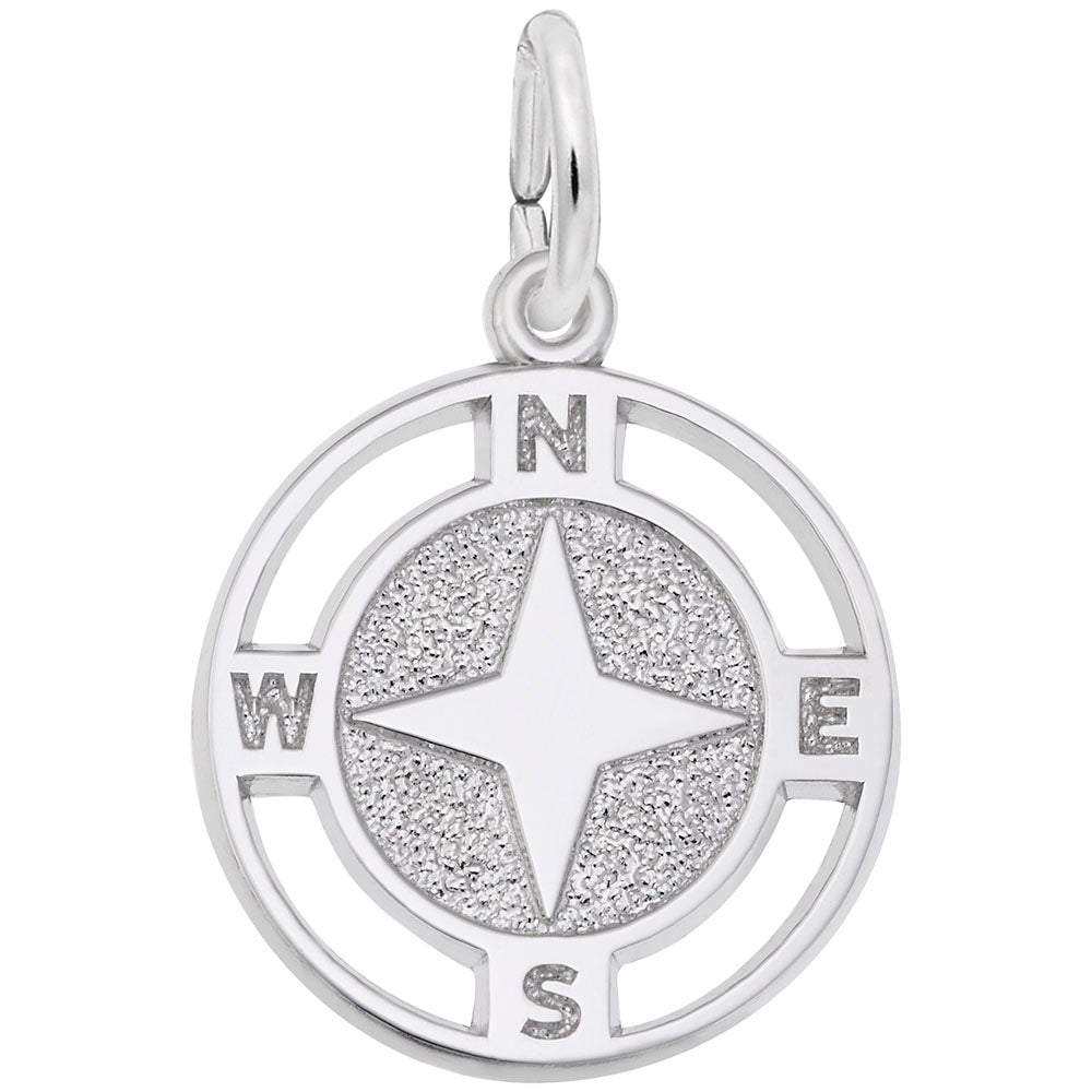 Nautical Compass Charm for Bracelets - Maritime Jewelry Accessory 1655