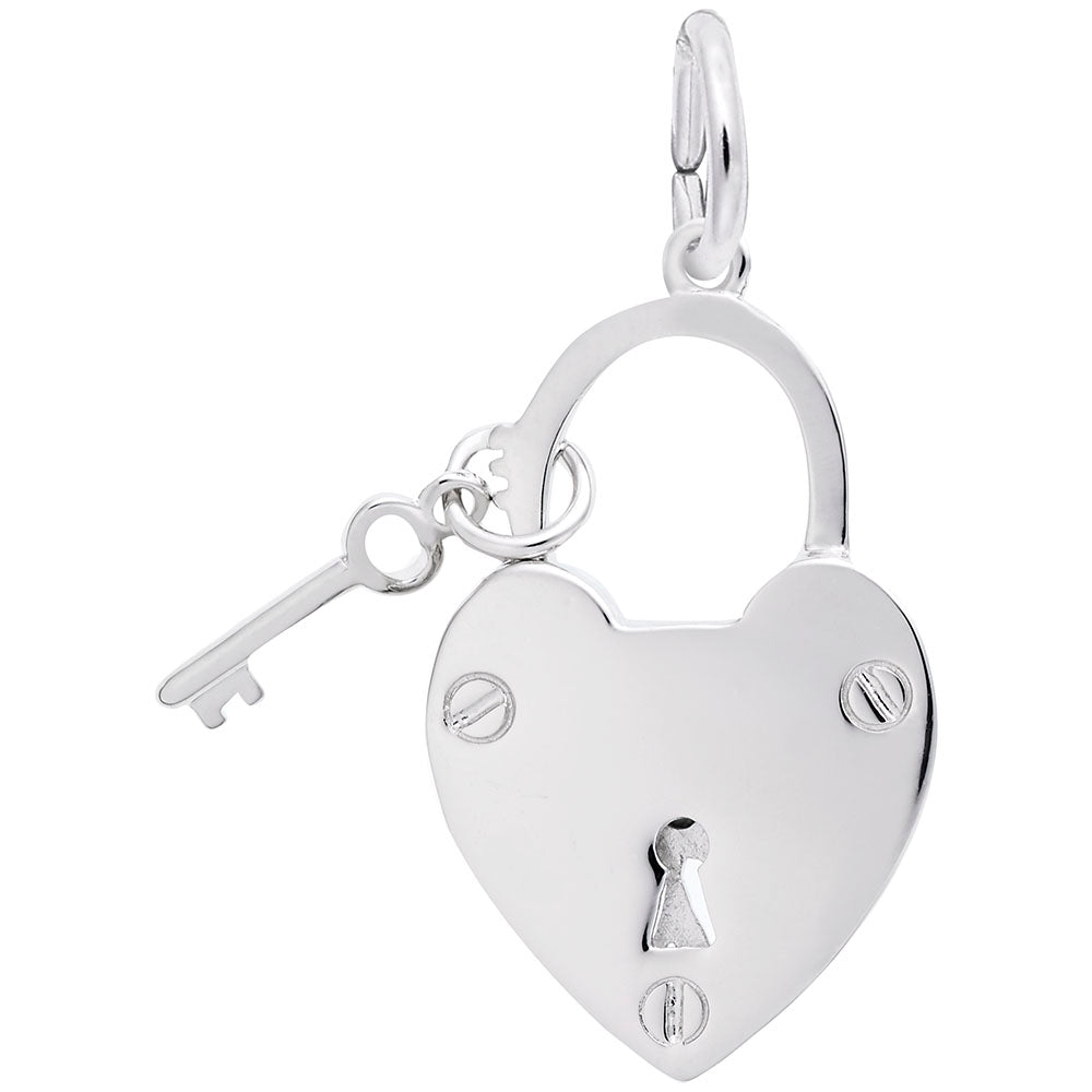Locked with Love Charm - Heartfelt Friendship Jewelry Gift 1658