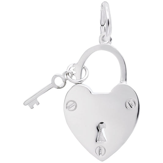 Locked with Love Charm - Heartfelt Friendship Jewelry Gift 1658