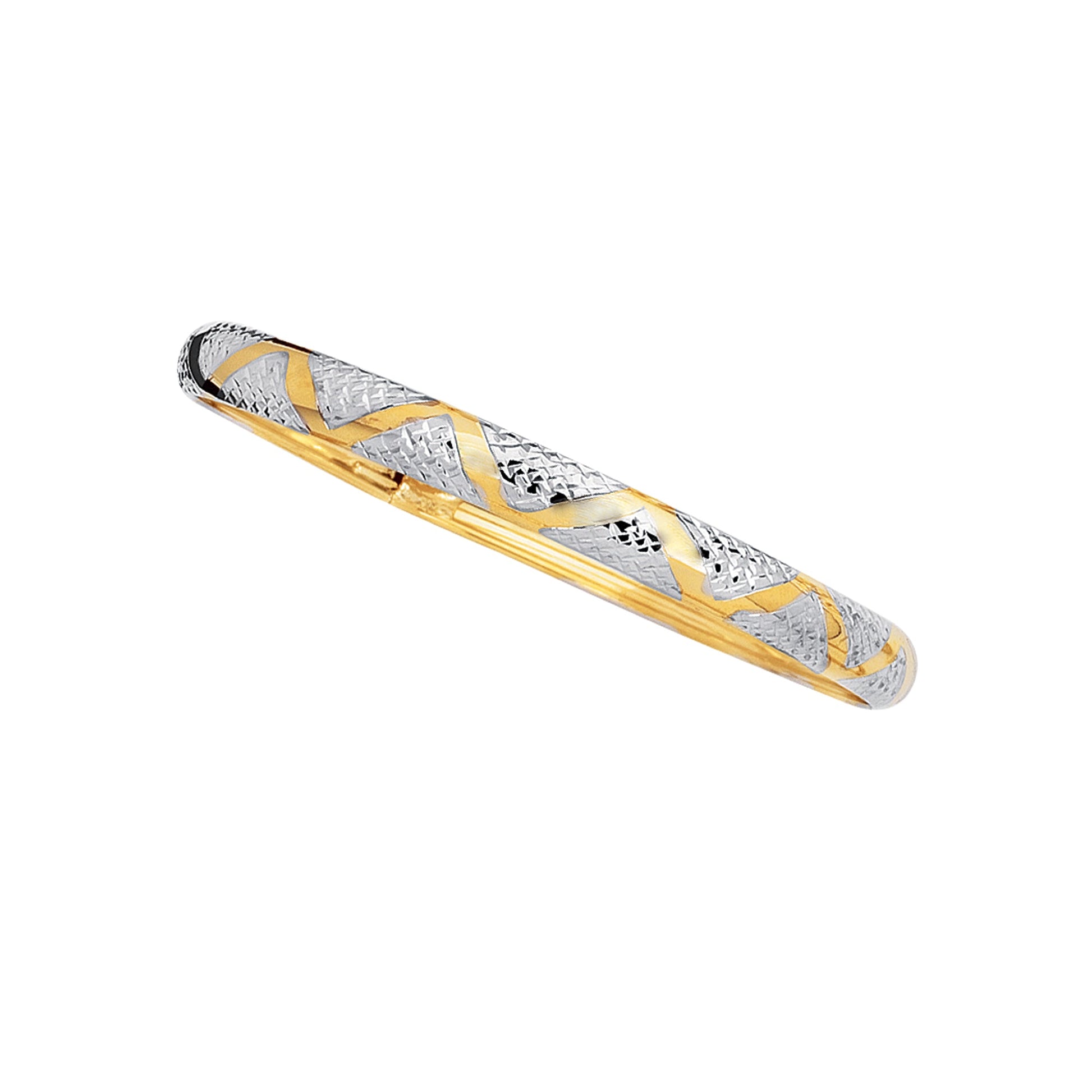 Royal Chain 10K Gold 6mm Diamond Cut & Polished Bracelet 165BG