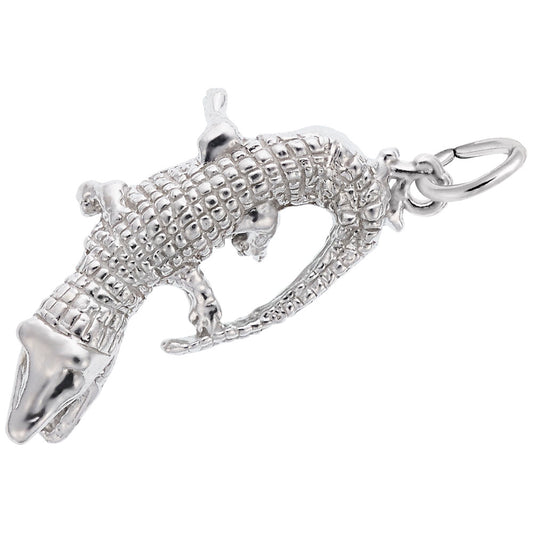 Snapping Alligator Charm - Unique Sea Life Nautical Jewelry 1670