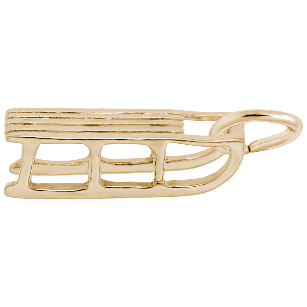 Winter Sled Charm - Festive Snowy Season Jewelry Accessory 1674