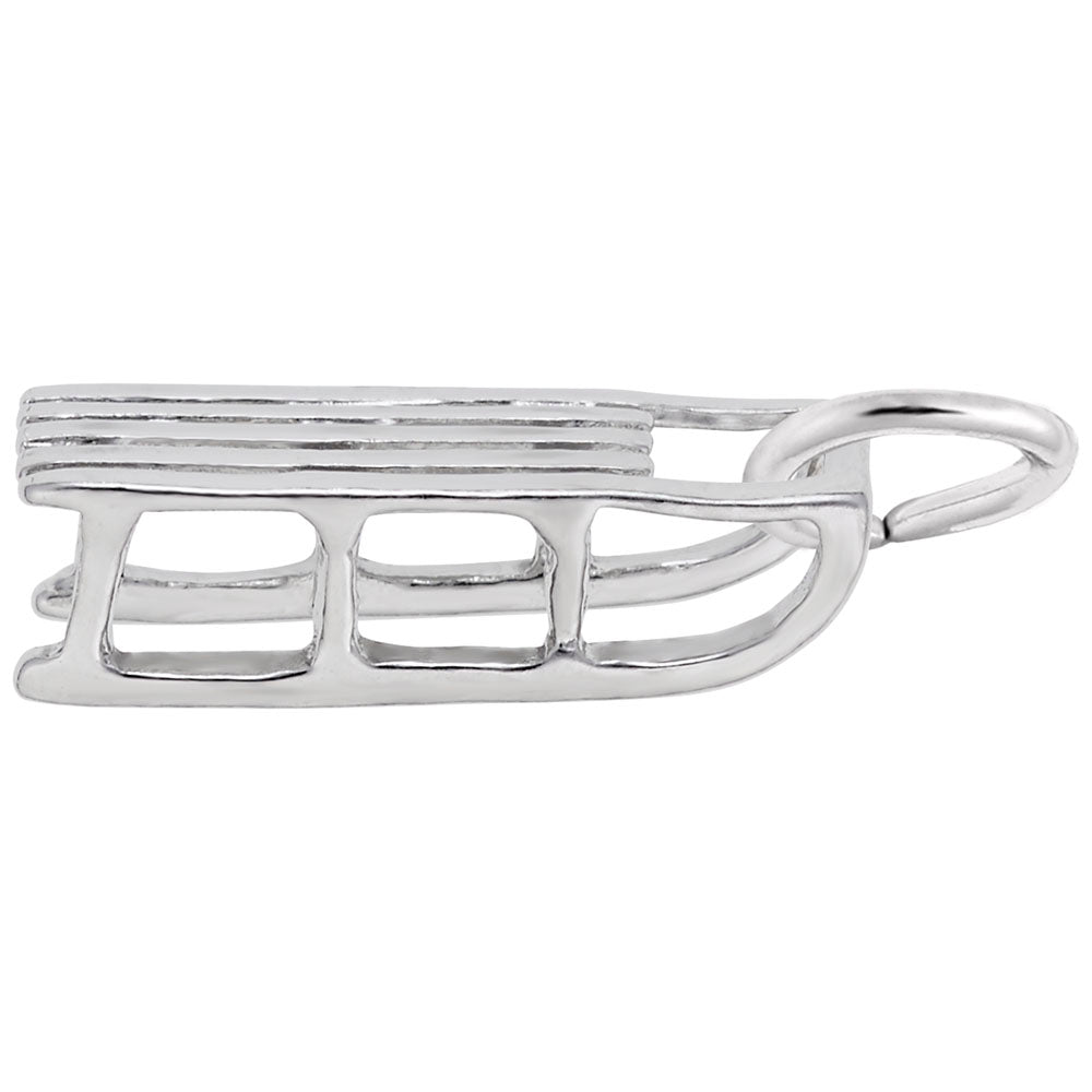 Winter Sled Charm - Festive Snowy Season Jewelry Accessory 1674