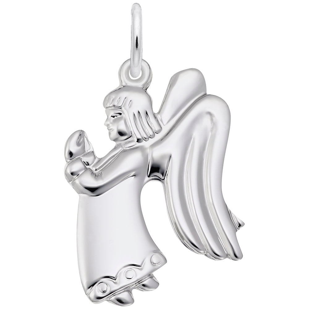 Flat Praying Angel Girl Charm for Sympathy & Love Gifts 1678