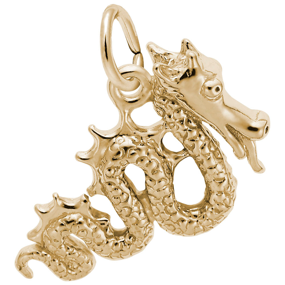 Serpent Dragon Charm - Enchanting Mythical Creature Jewelry 1692