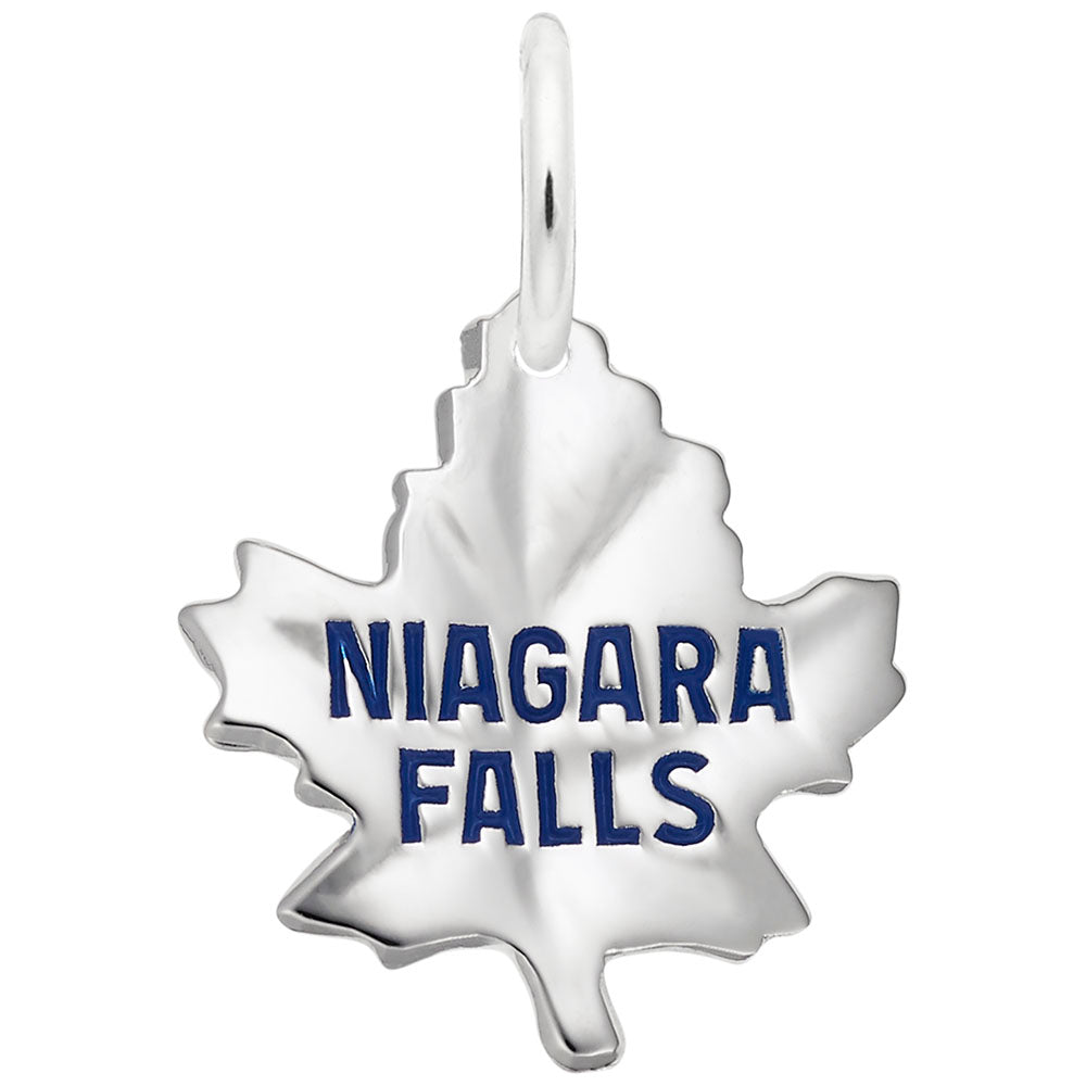 Niagara Falls Maple Leaf Small Charm - Travel Souvenir Jewelry 1702
