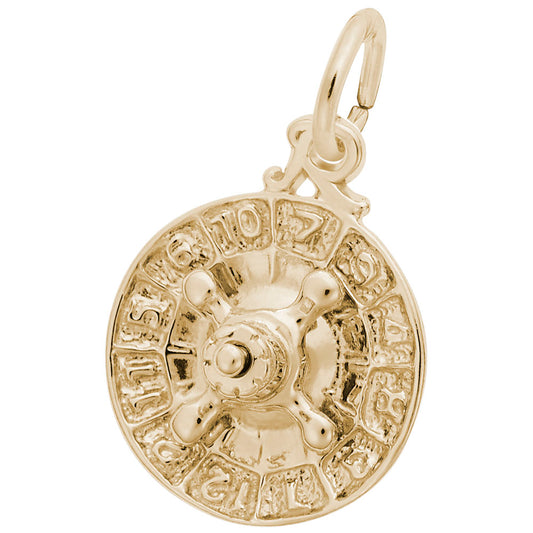 Good Luck Roulette Wheel Charm for Gamers - Rembrandt Charms 1709