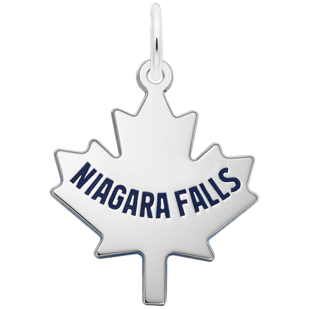 Niagara Falls Maple Leaf Large Charm for Travel Lovers 1710