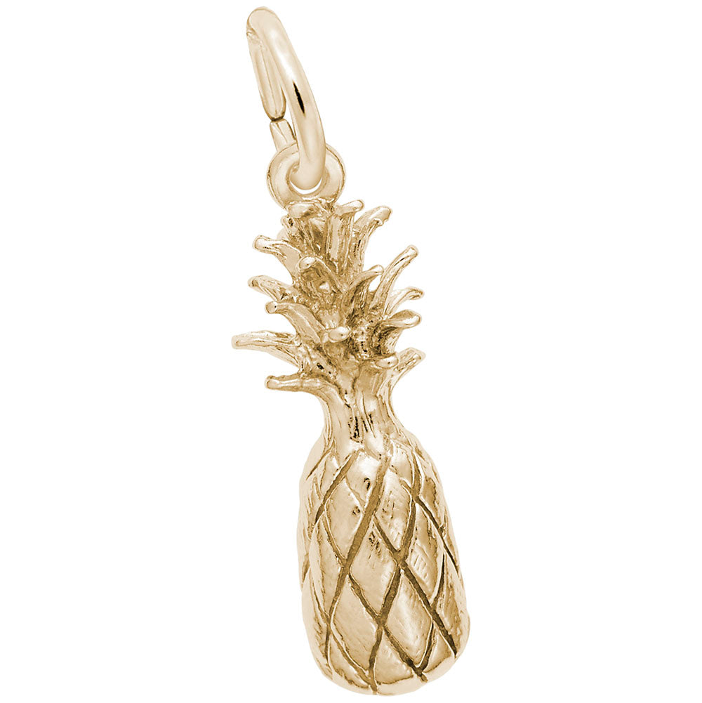 Hawaii Pineapple Charm - Tropical Travel Jewelry Accessory 1726