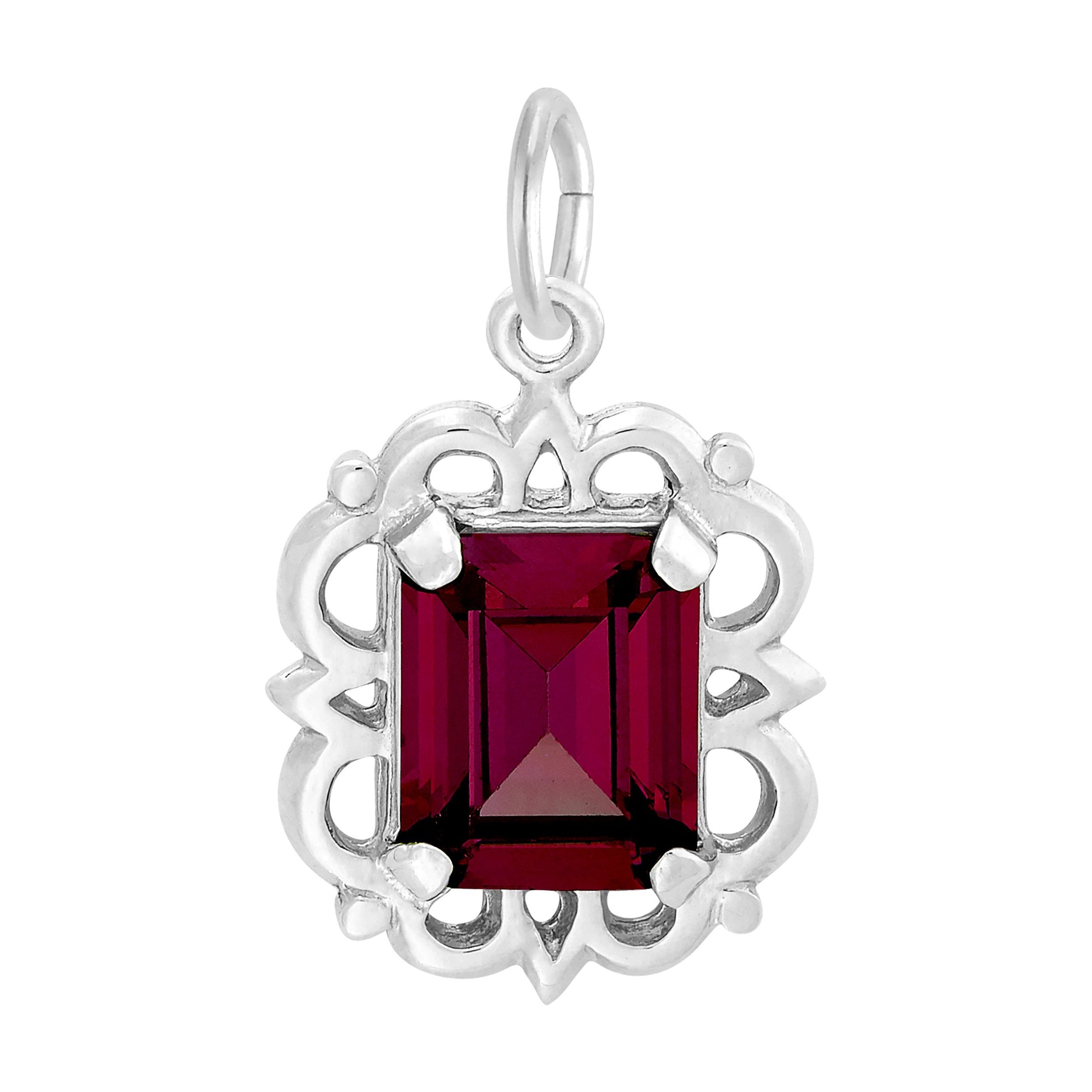 January Birthstone Pendant Charm for Birthday Celebrations 1729-001