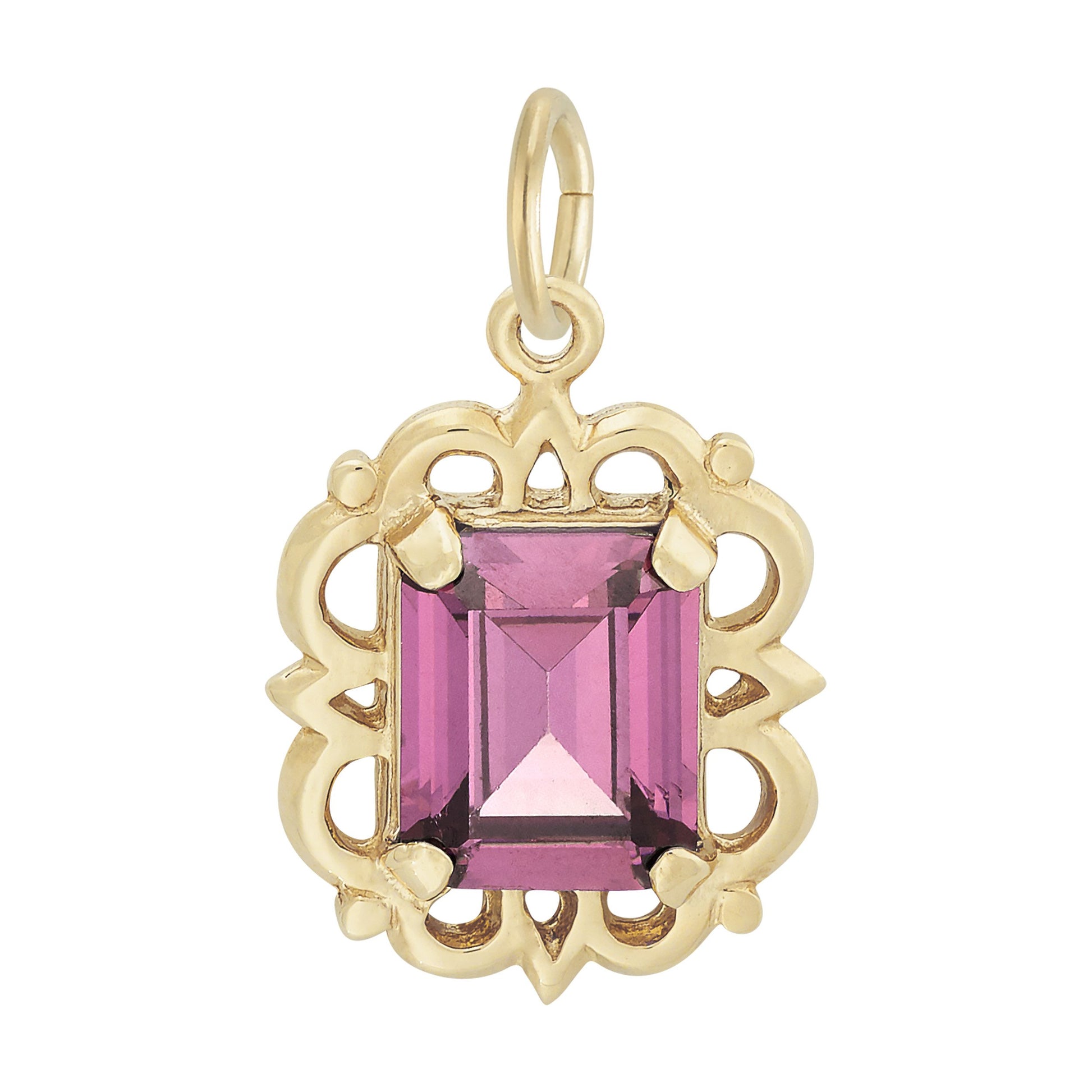 October Birthstone Pendant Charm for Birthday Celebrations 1729-010