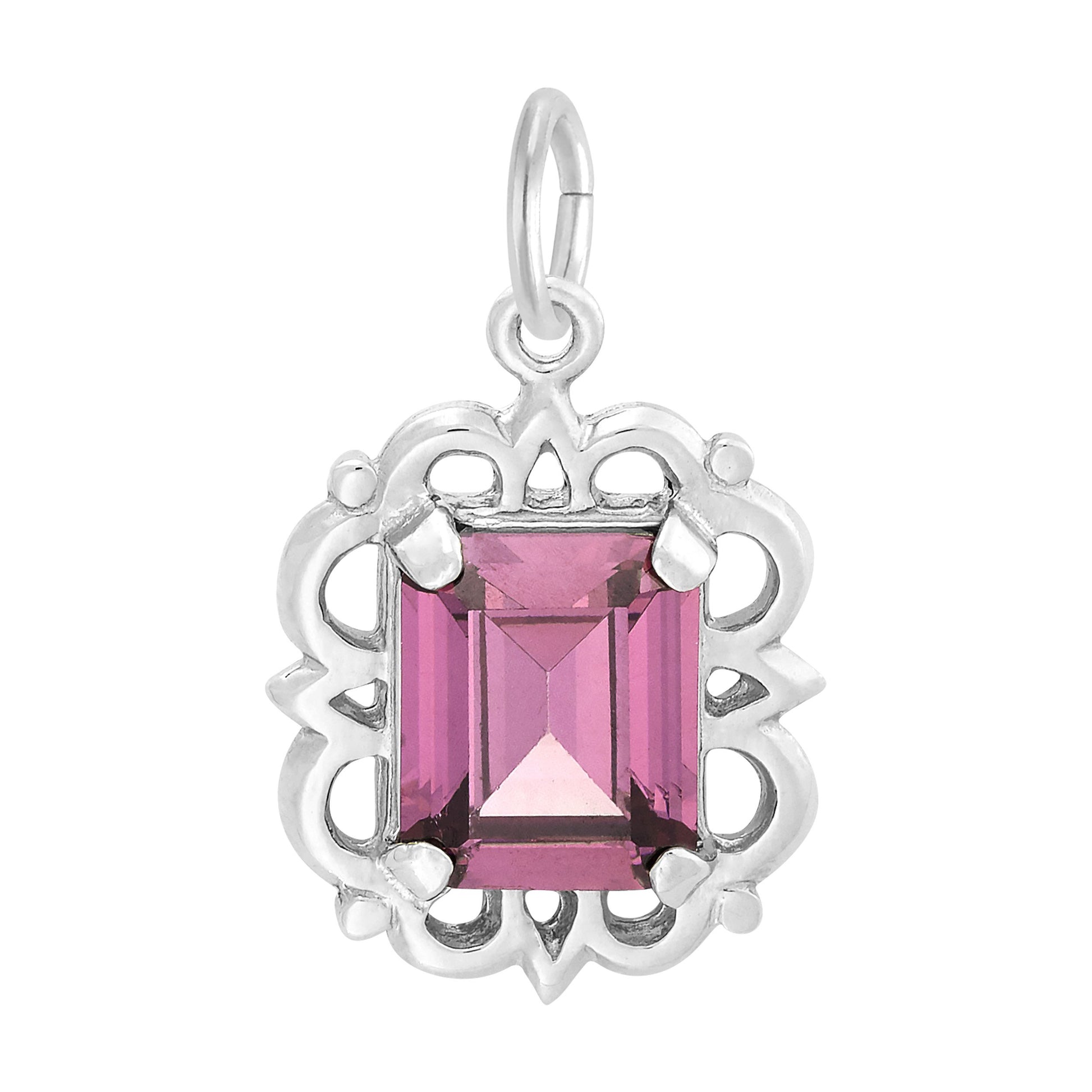October Birthstone Pendant Charm for Birthday Celebrations 1729-010