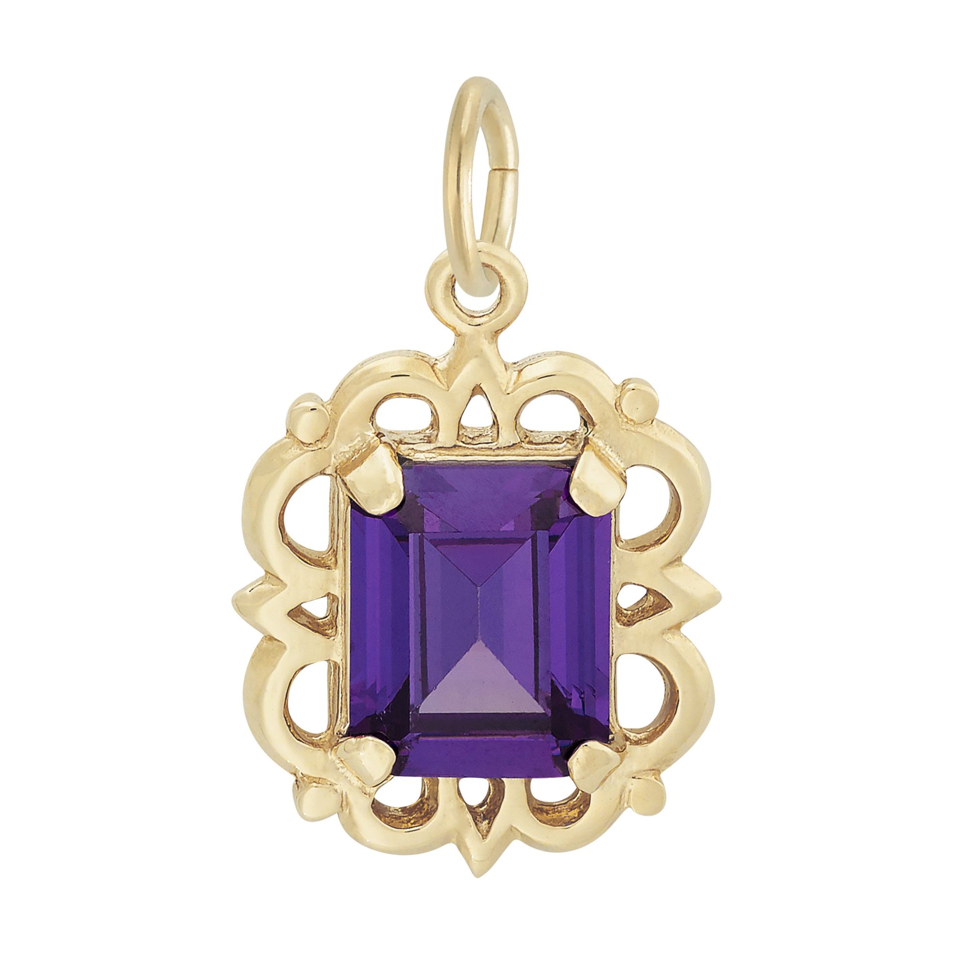 February Birthstone Pendant Charm for Birthday Celebrations 1729-002