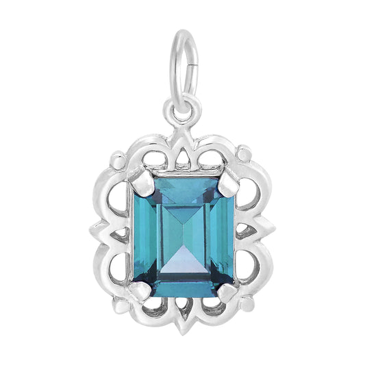 March Birthstone Pendant Charm - Celebrate Your Special Day 1729-003