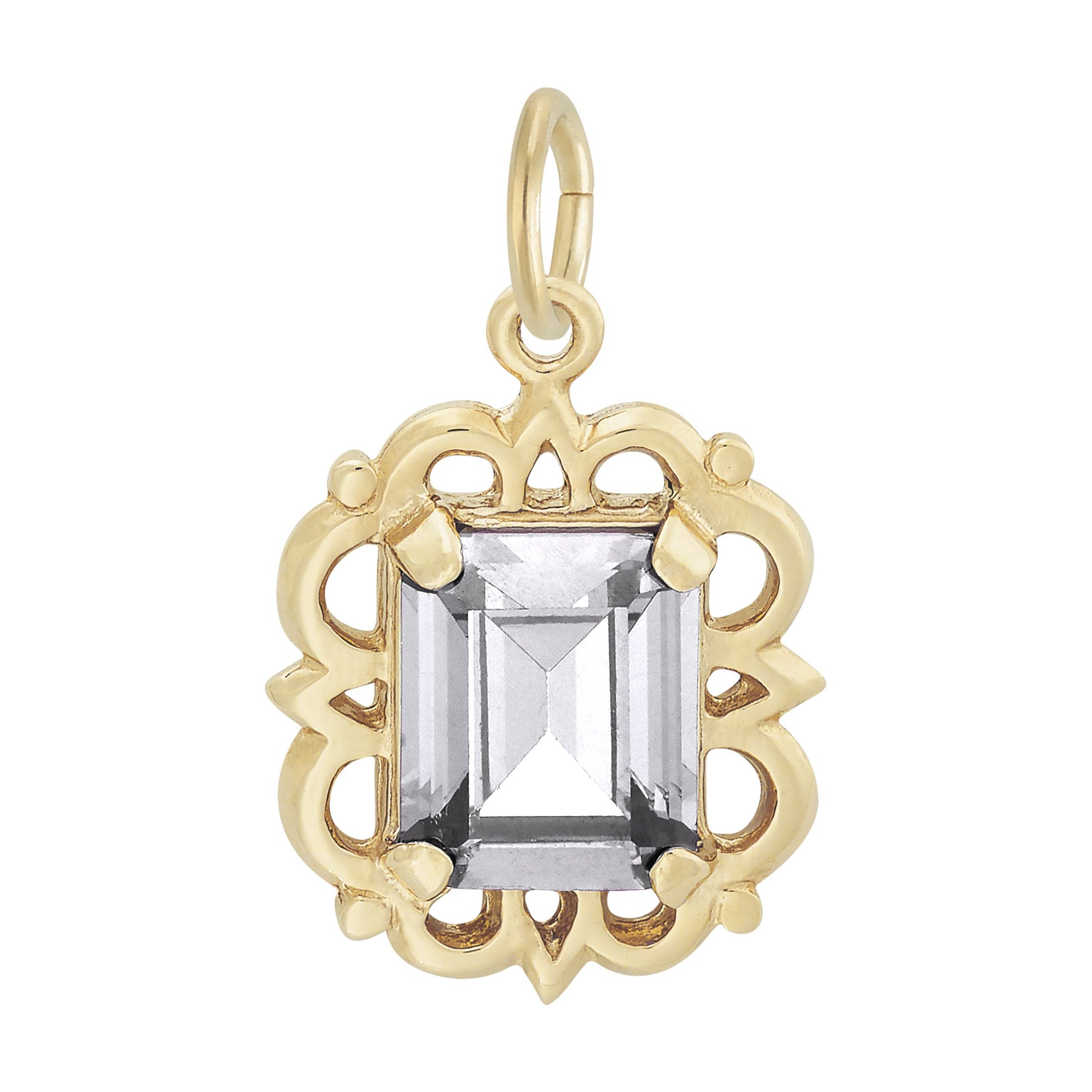 April Birthstone Pendant Charm - Celebrate Your Special Day 1729-004