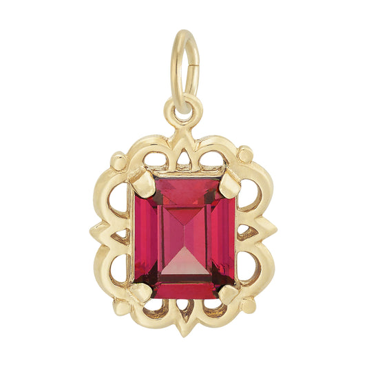 July Birthstone Pendant Charm - Celebrate Your Special Day 1729-007