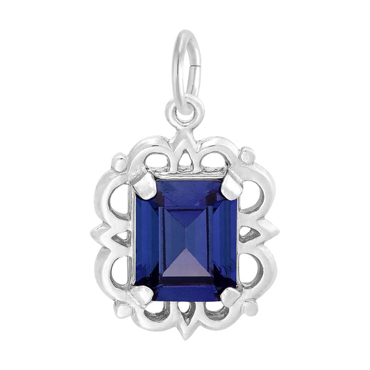 September Birthstone Pendant Charm for Birthday Celebrations 1729-009