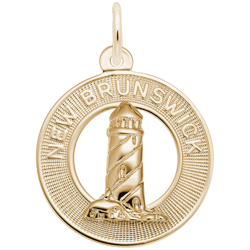 New Brunswick Lighthouse Ring Charm - Nautical Jewelry Accessory 1743