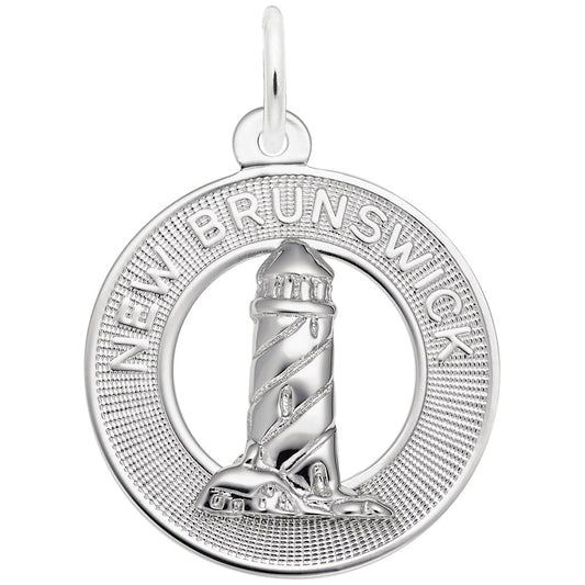 New Brunswick Lighthouse Ring Charm - Nautical Jewelry Accessory 1743