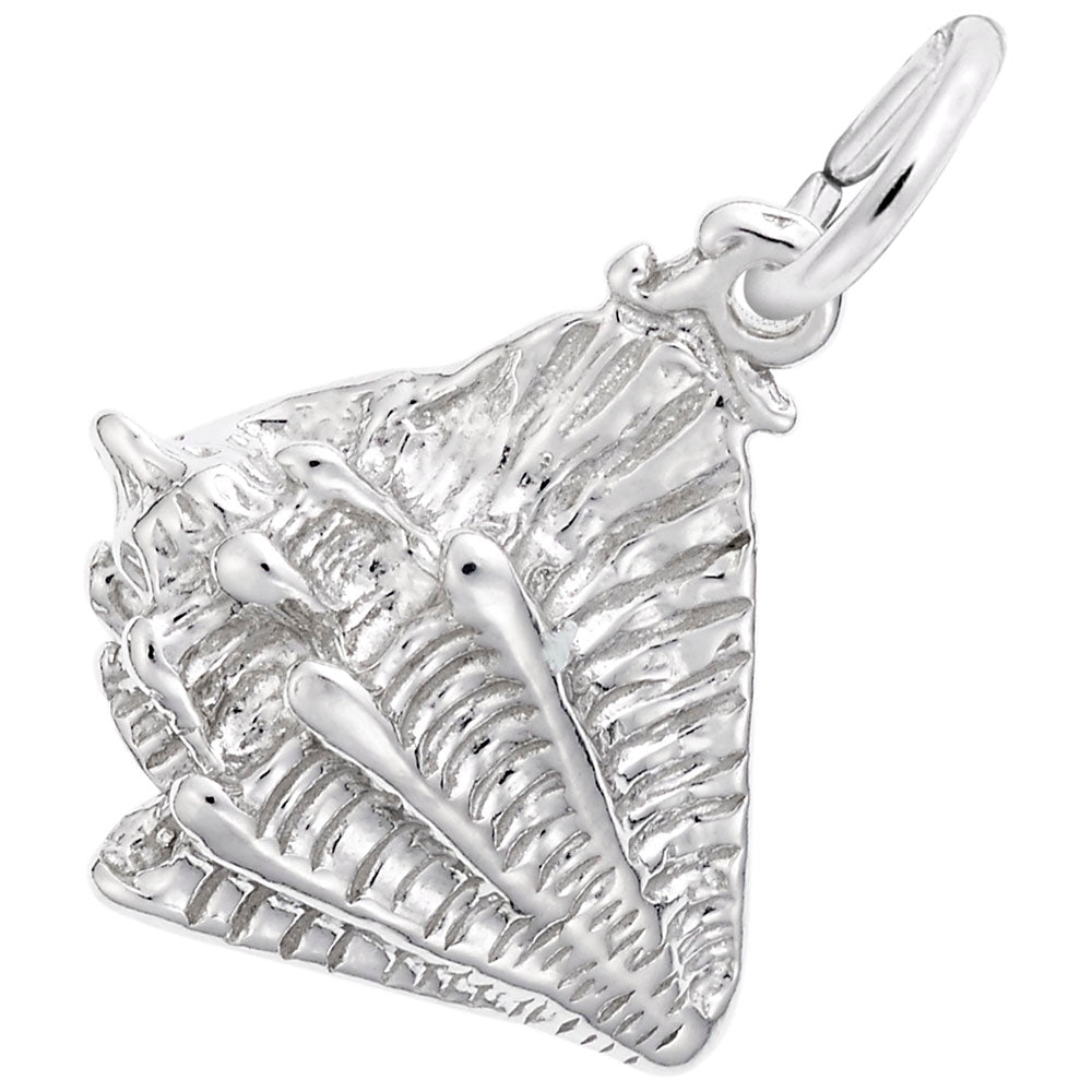 Elegant Conch Shell Charm for Nautical Jewelry Collection 1748