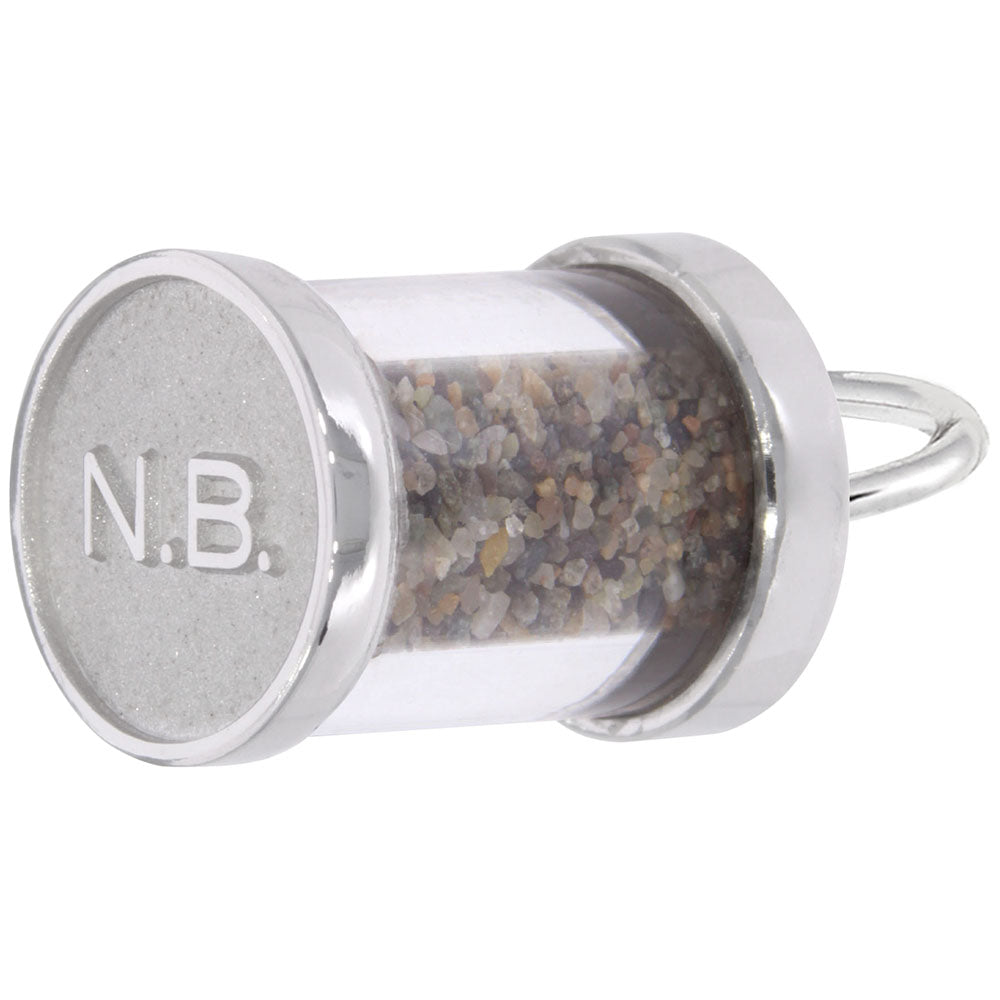 New Brunswick Sand Capsule Charm - Travel Souvenir Jewelry 1750