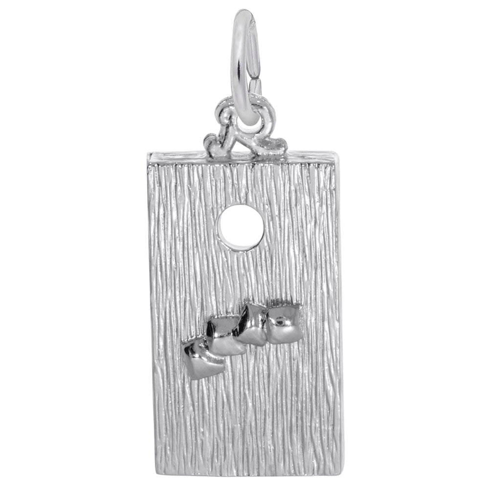 Good Luck Corn Hole Game Charm for Gamers & Charm Collectors 1754