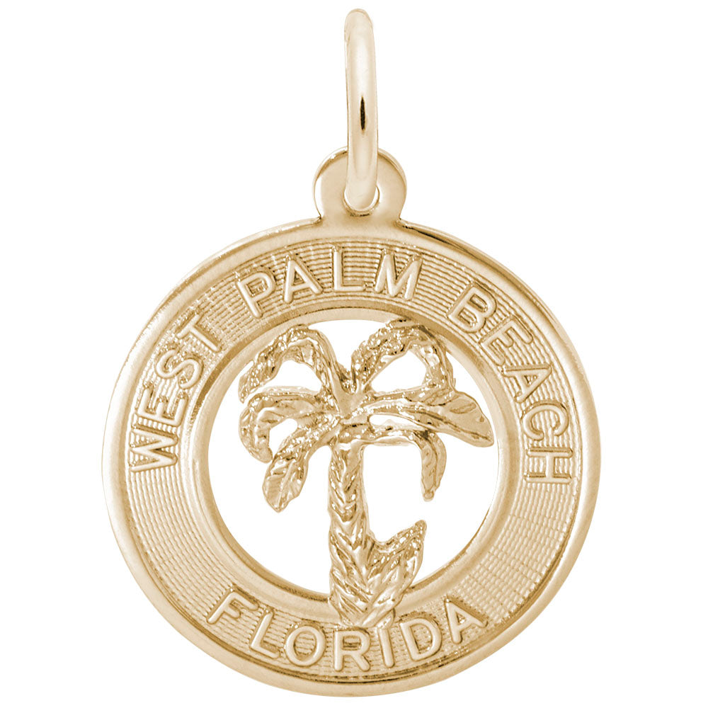 West Palm Beach Florida Charm - Travel Souvenir Jewelry Gift 1755