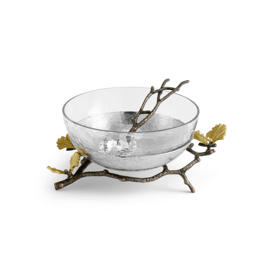 BUTTERFLY GINKGO GLSS NUT DISH