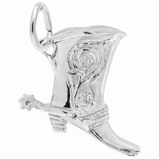 Texas Cowboy Boot Charm - Travel Souvenir Jewelry for Adventurers 1760