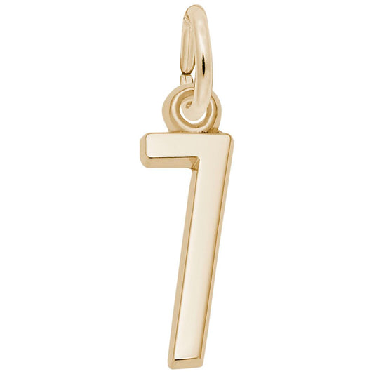 Personalized 'That's My Number 7' Charm for Unique Jewelry Style 1761-007