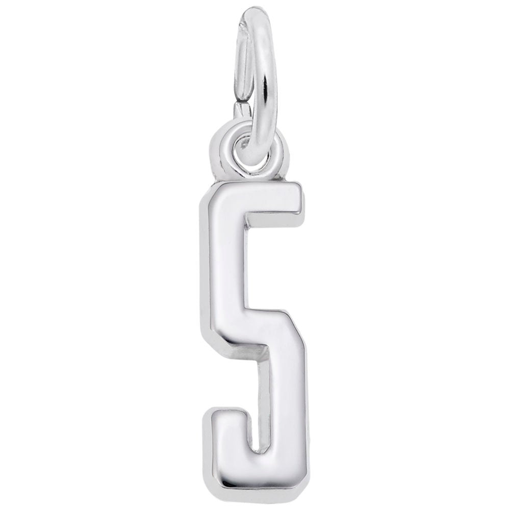 Personalized 'That's My Number 5' Charm for Unique Jewelry Style 1761-005