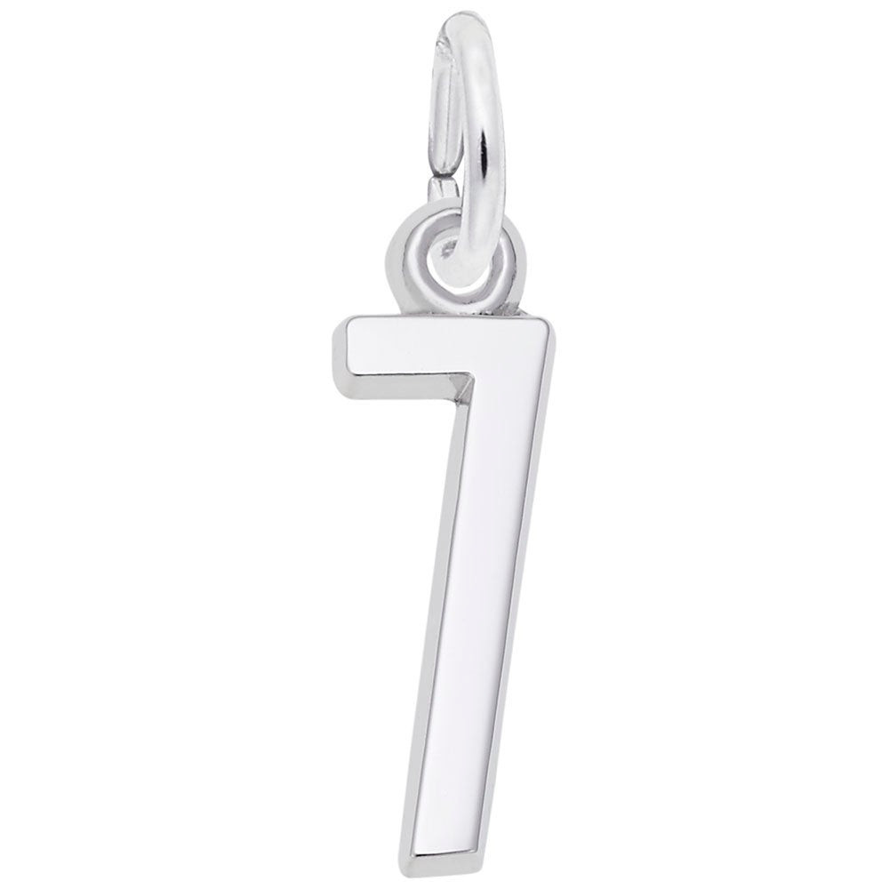 Personalized 'That's My Number 7' Charm for Unique Jewelry Style 1761-007