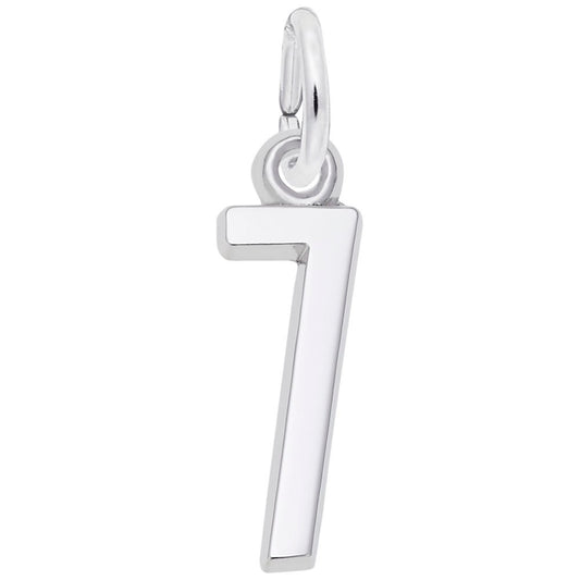 Personalized 'That's My Number 7' Charm for Unique Jewelry Style 1761-007