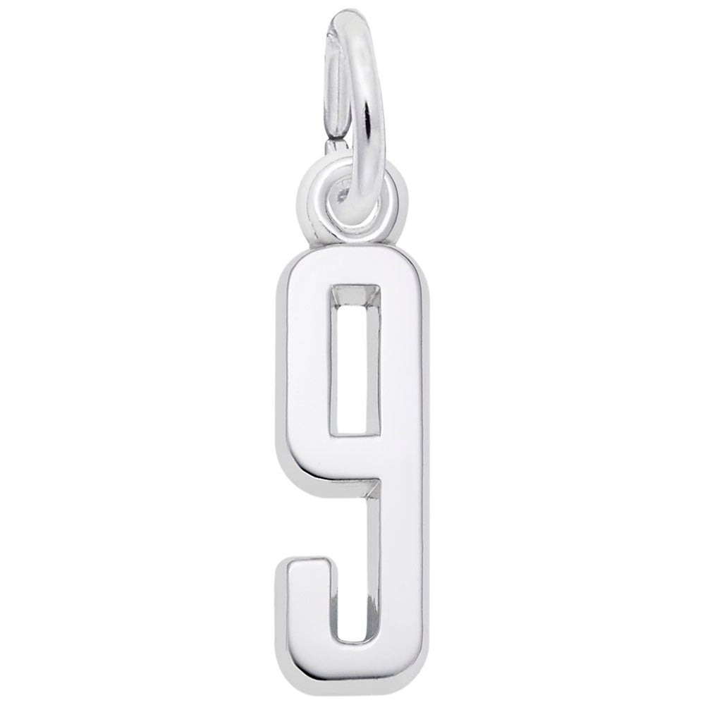 Personalized 'That's My Number 9' Charm for Unique Jewelry Style 1761-009