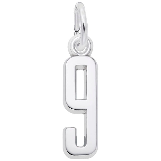 Personalized 'That's My Number 9' Charm for Unique Jewelry Style 1761-009