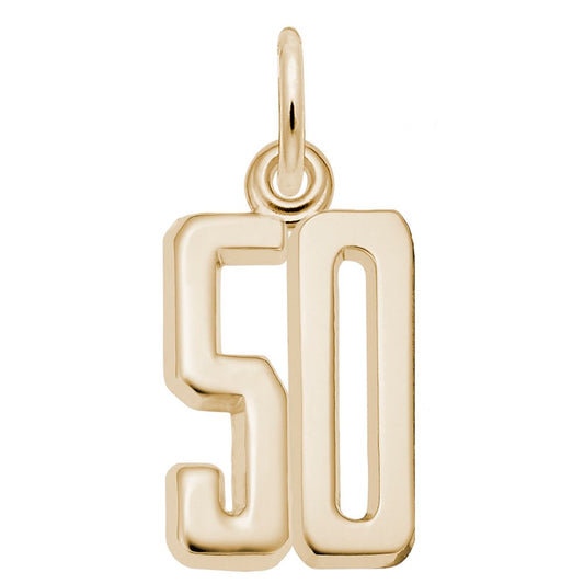 Personalized That's My Number 50 Charm - Customizable Jewelry 1762-050