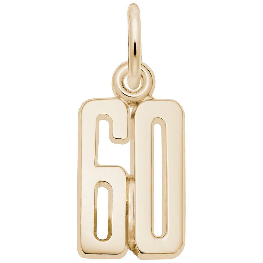 Personalized 'That's My Number' 60 Charm - Customizable Jewelry 1762-060