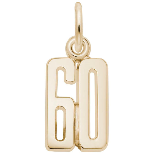 Personalized 'That's My Number' 60 Charm - Customizable Jewelry 1762-060