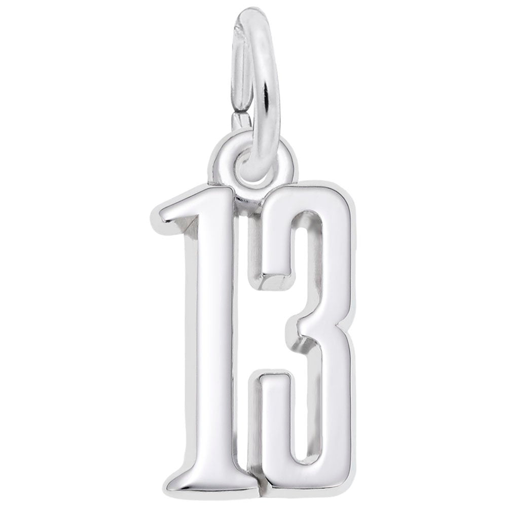 Personalized That's My Number 13 Charm - Customizable Jewelry 1762-013
