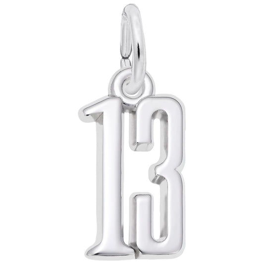Personalized That's My Number 13 Charm - Customizable Jewelry 1762-013