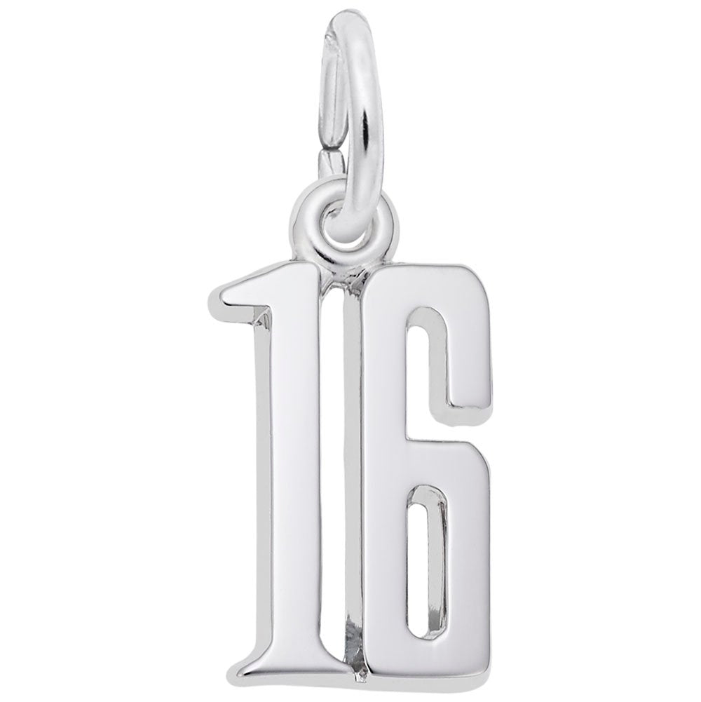 Personalized That's My Number 16 Charm - Customizable Jewelry 1762-016