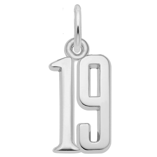 Personalized 'That's My Number' Charm - Customizable 19 Design 1762-019