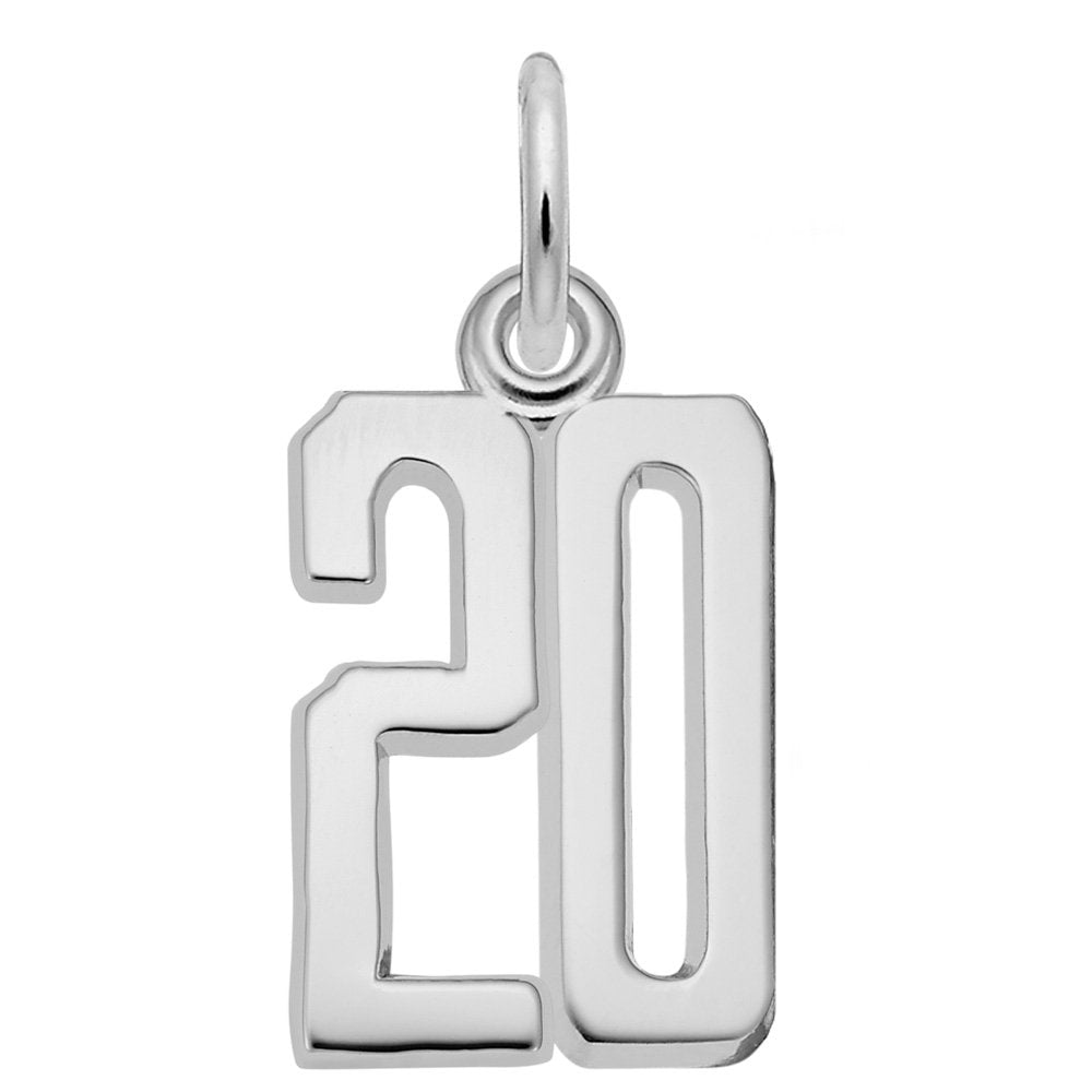 Personalized 'That's My Number' Charm - Customizable Number 20 1762-020